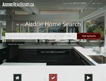 Tablet Screenshot of airdrierealestate.ca